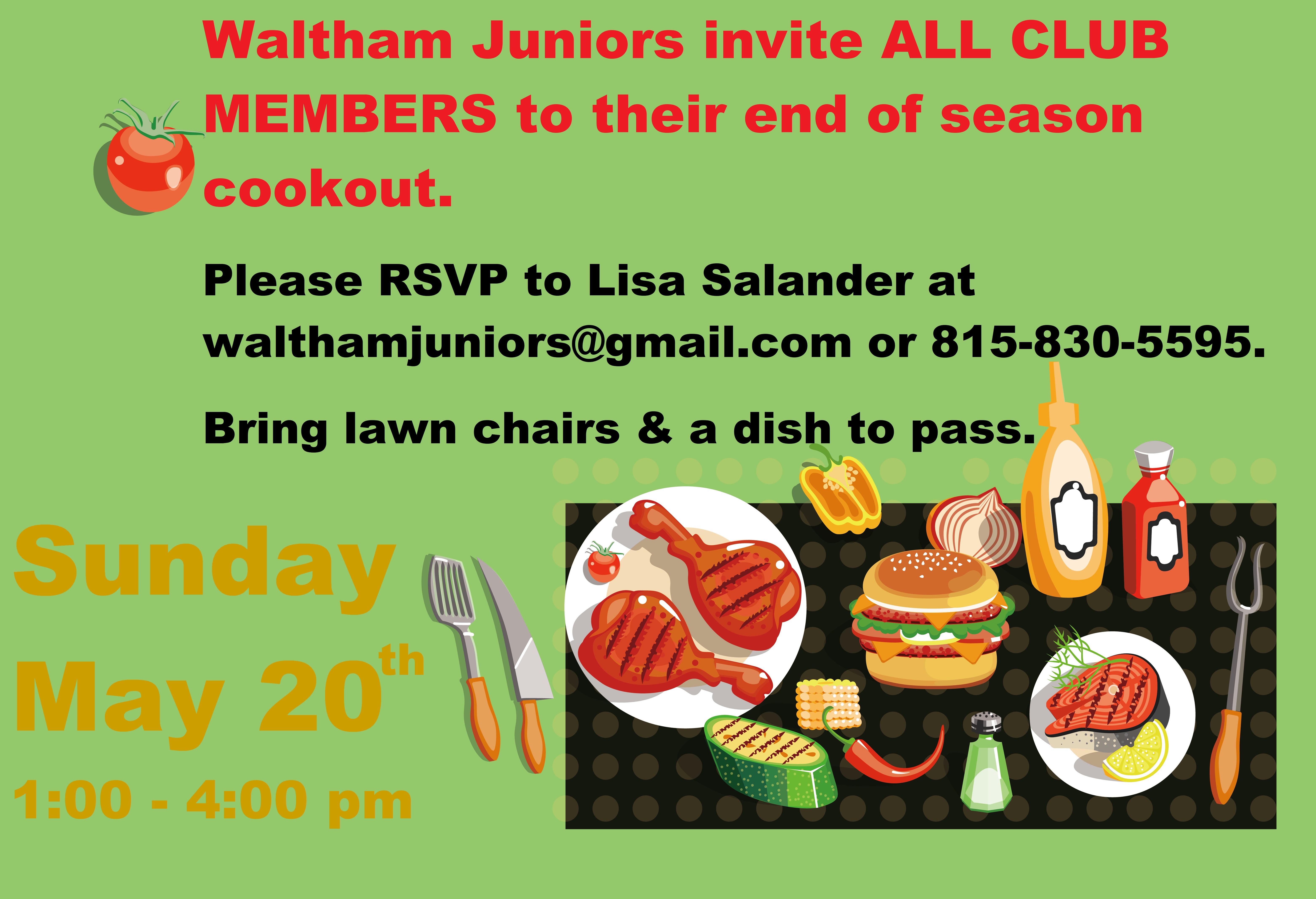 Juniors Cookout